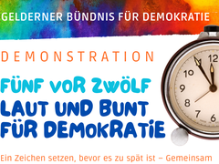 5 vor 12 - laut und bunt für Demokratie