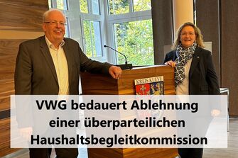 Pressemitteilung - VWG bedauert Ablehnung einer überparteilichen Haushaltsbegleitkommission