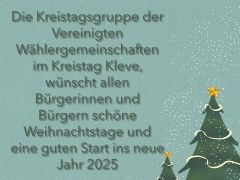 Frohe Weihnachten und ein gesegnetes neues Jahr!