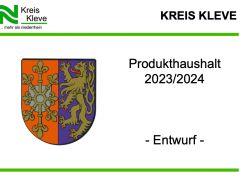 Haushaltsentwurf 2023/24 ist ONLINE