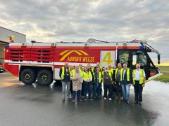 Pressemitteilung: VWG besucht Flughafenfeuerwehr