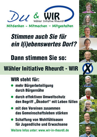 Plakat zur Kommunalwahl am 14.09.2025